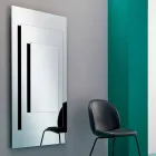 Miroir Mural à Trois Couches et Structure Noire Design Italien - Plaudio Viadurini