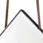 Miroir mural de design moderne Grilli Zarafa en bois d'ébène  Viadurini