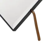 Miroir mural de design moderne Grilli Zarafa en bois d'ébène  Viadurini