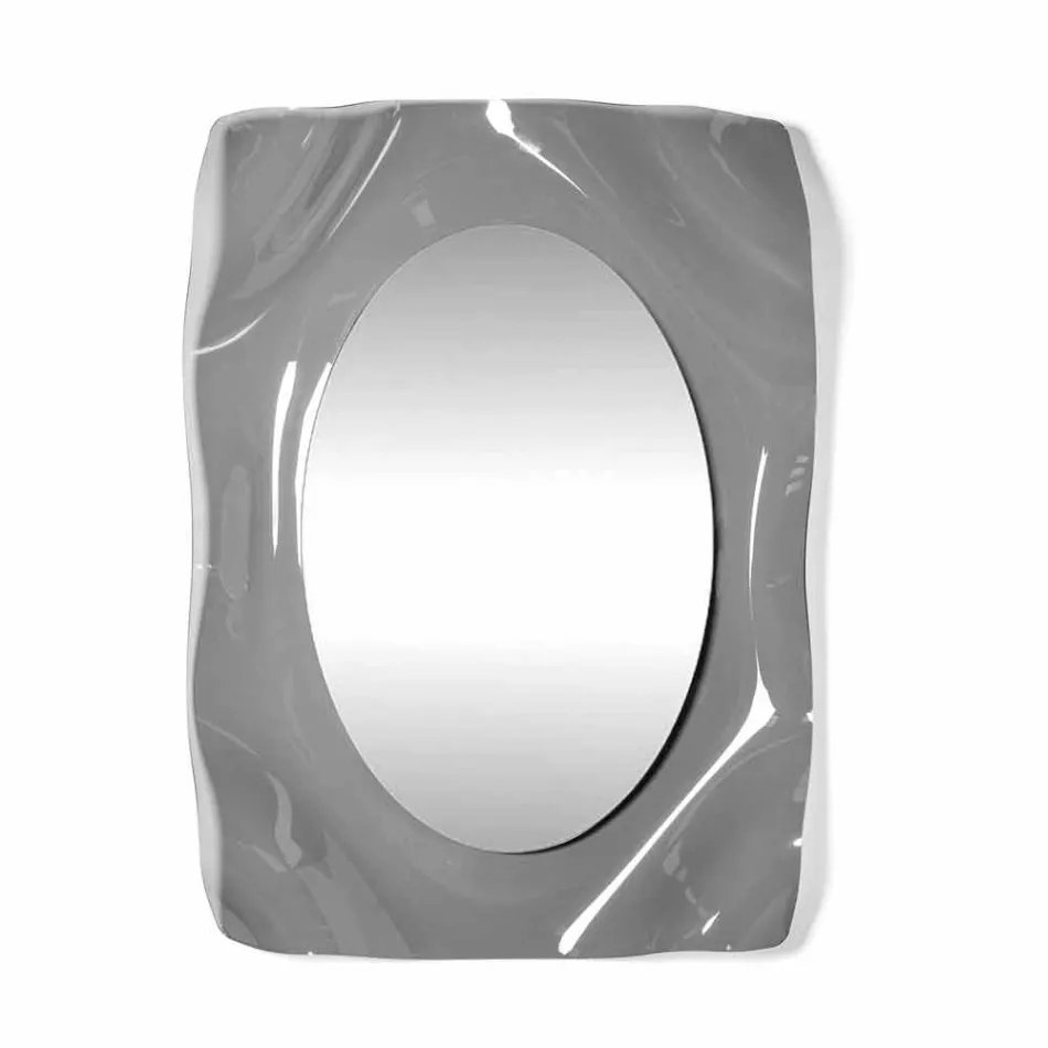 Miroir mural fumé design moderne Diva, fabriqué en Italie Viadurini