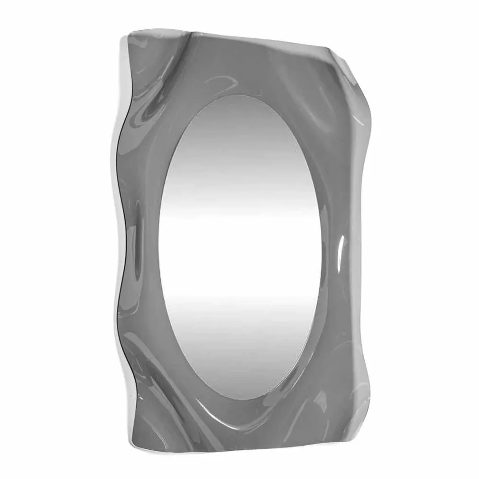 Miroir mural fumé design moderne Diva, fabriqué en Italie Viadurini