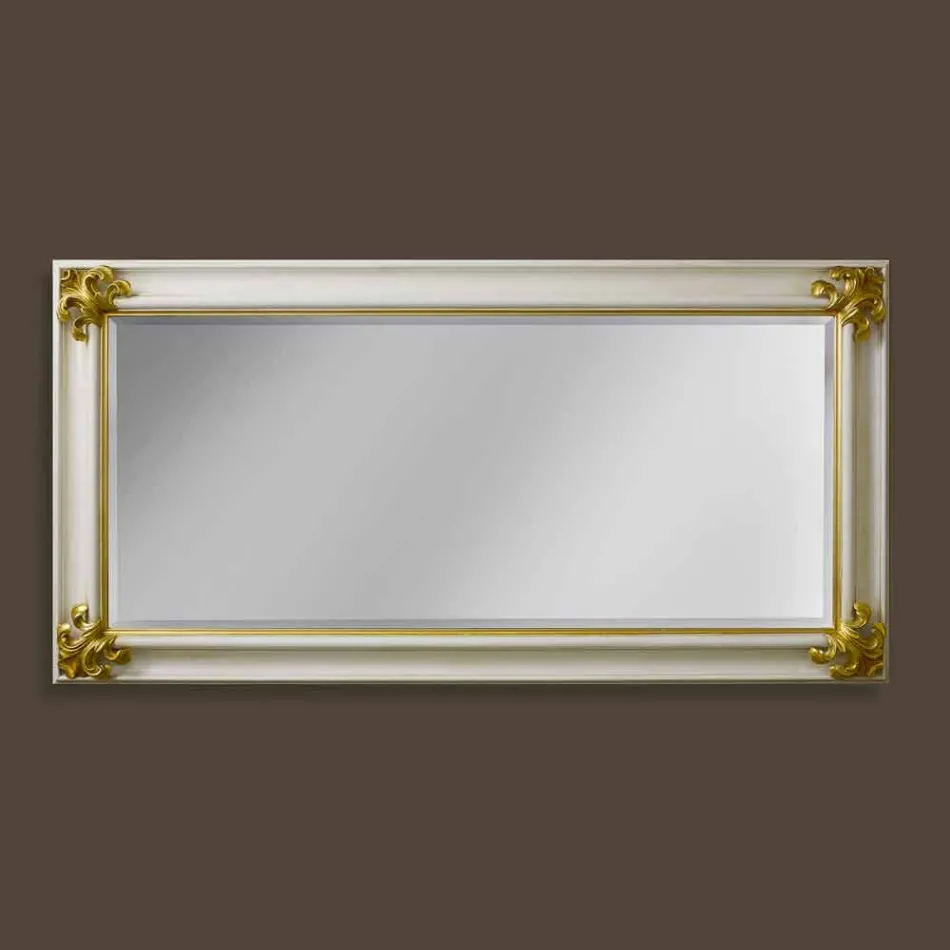 Miroir mural fait main en bois de fabrication moderne fabriqué en Italie Stefano Viadurini