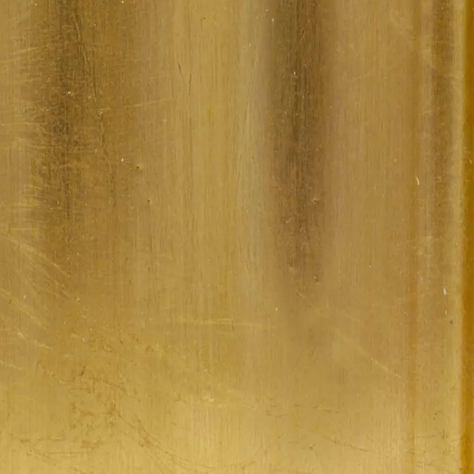 Miroir mural en bois doré ou argent fabriqué en Italie Giuseppe Viadurini