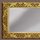 Miroir mural en bois avec lignes modernes fabriqué à la main en Italie Alex Viadurini