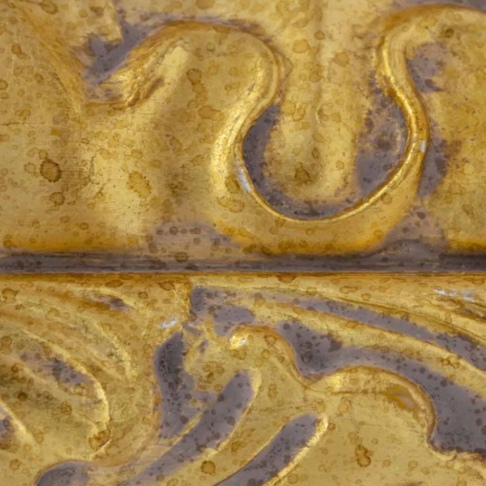 Miroir mural rectangulaire en bois fait main fabriqué en Italie par Nicolò Viadurini