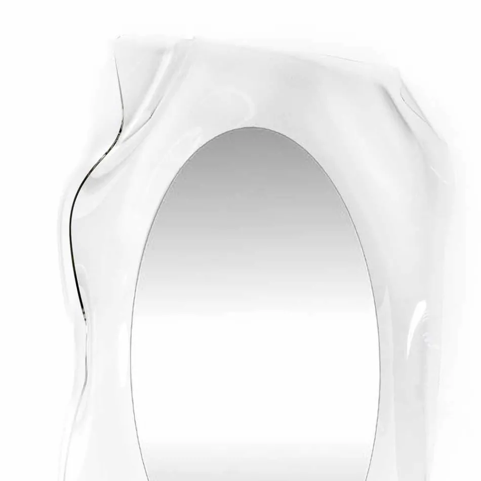 Miroir mural transparent design moderne Diva, fabriqué en Italie Viadurini
