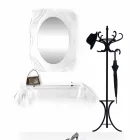 Miroir mural transparent design moderne Diva, fabriqué en Italie Viadurini