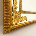 Miroir mural rectangulaire en bois, fabriqué en Italie, Valentino Viadurini