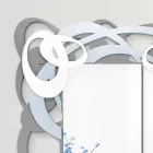 Miroir mural rectangulaire en bois coloré de design moderne - Amalga Viadurini