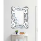 Miroir mural rectangulaire en bois coloré de design moderne - Amalga Viadurini