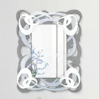 Miroir mural rectangulaire en bois coloré de design moderne - Amalga Viadurini