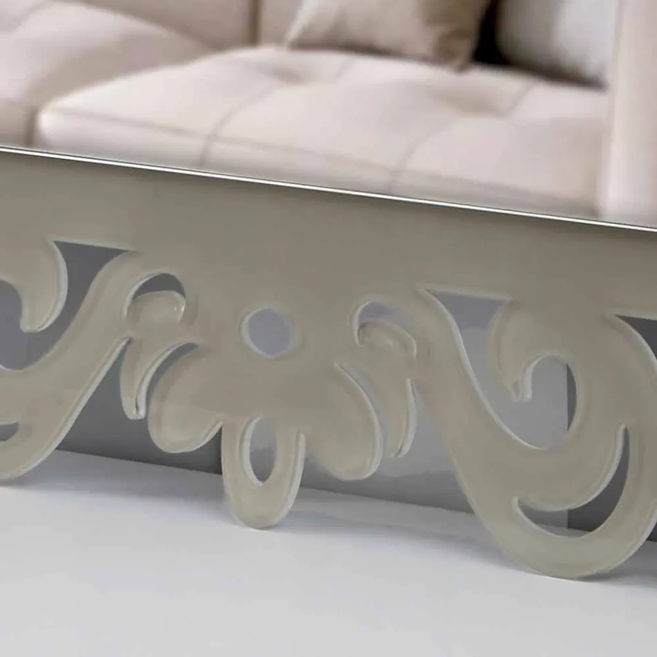 Miroir mural rectangulaire au design moderne en plexiglas Tortora - Selly Viadurini