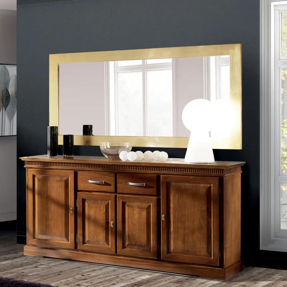 Miroir avec cadre en différentes finitions fabriqué en Italie - Belenus Viadurini