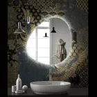 Miroir avec rétroéclairage LED réversible Made in Italy - Talk Viadurini