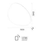 Miroir avec rétroéclairage LED réversible Made in Italy - Talk Viadurini