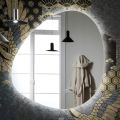 Miroir avec rétroéclairage LED réversible Made in Italy - Talk
