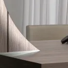 Miroir avec rétroéclairage LED uniquement sur le côté circulaire Made in Italy - Make Viadurini