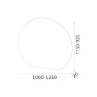 Miroir avec rétroéclairage LED uniquement sur le côté circulaire Made in Italy - Make Viadurini