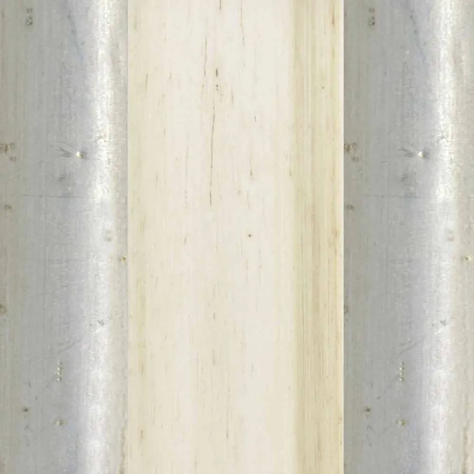 Miroir mural en bois argenté, ivoire et doré fabriqué en Italie Vittorio Viadurini