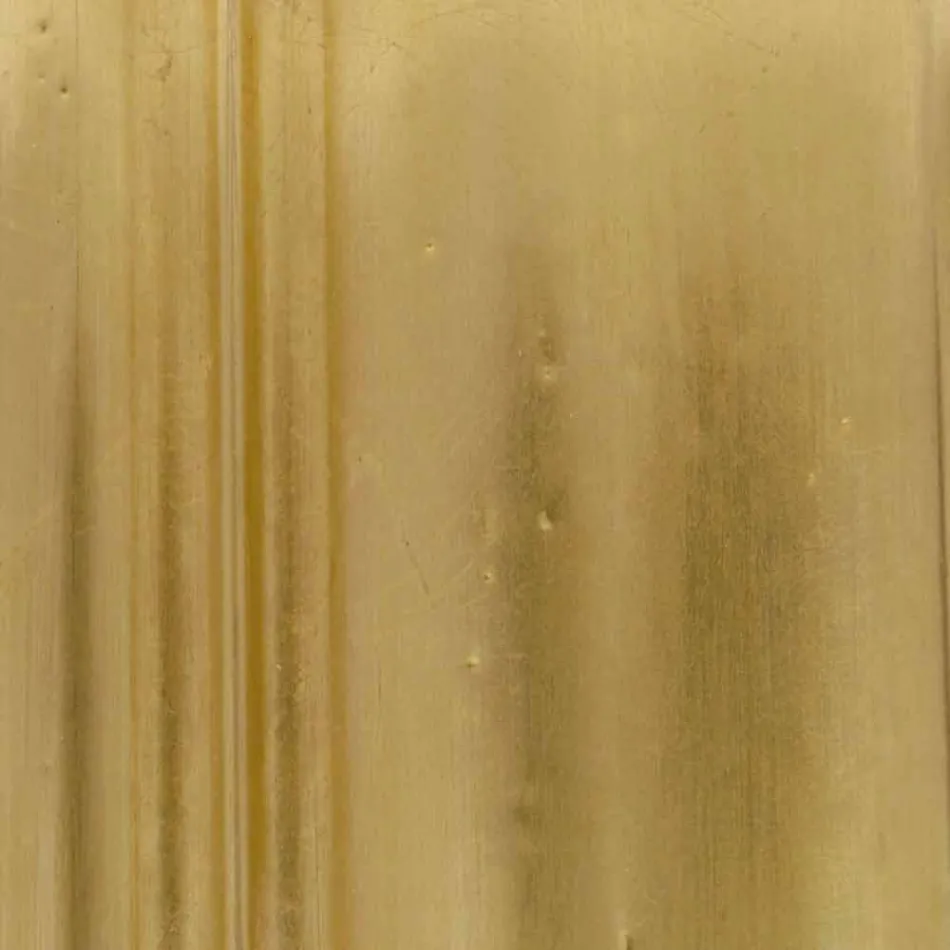 Miroir mural argenté, bois doré fabriqué à la main en Italie Alessandro Viadurini