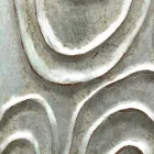 Miroir mural doré, blanc et argent en bois Eugenio fabriqué en Italie Viadurini