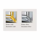 Miroir mural argent / or en bois, entièrement fabriqué à la main en Italie, Samuele Viadurini