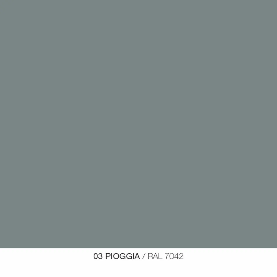 Miroir mural avec étagère en métal de différentes couleurs Design moderne - Hera Viadurini