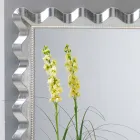 Miroir de mur design moderne décoré de perles Lane Viadurini