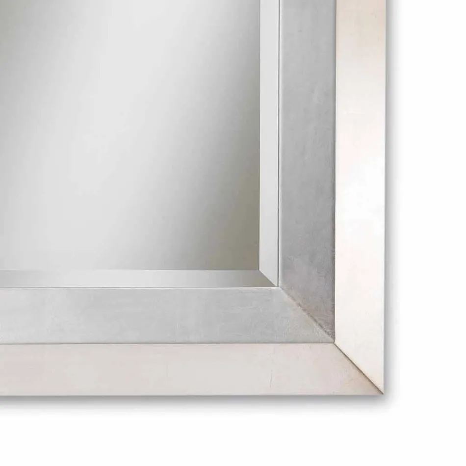 murale design miroir avec cadre en bois Lot Viadurini