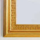 murale design miroir avec cadre en bois Viva, 96x132 cm Viadurini