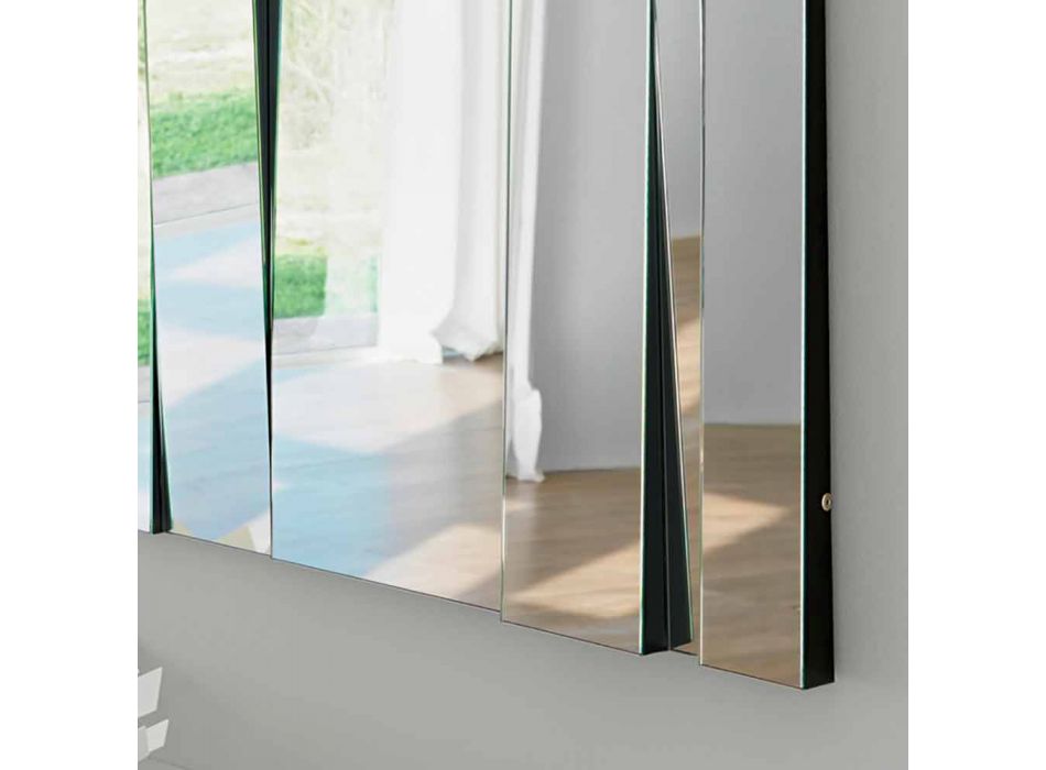 Miroir mural design moderne en verre et métal Made in Italy - Pallino Viadurini