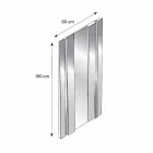 Miroir mural design moderne en verre et métal Made in Italy - Pallino Viadurini