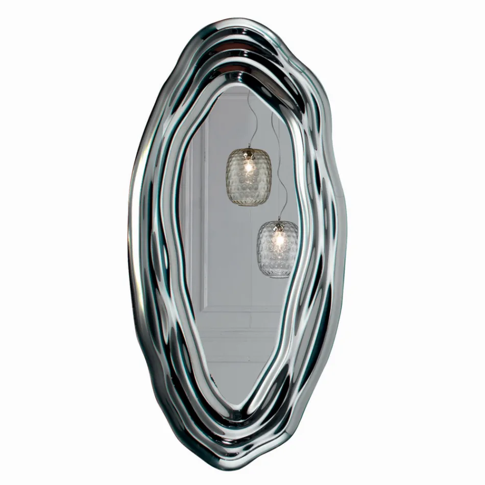 Miroir mural en cristal fabriqué en Italie - Pescara Viadurini