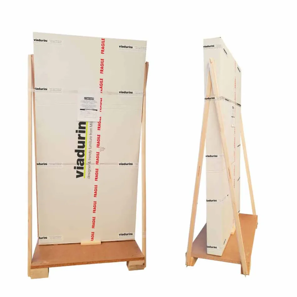 Man & Woman design moderne Mdf miroir mural en forme de main Viadurini