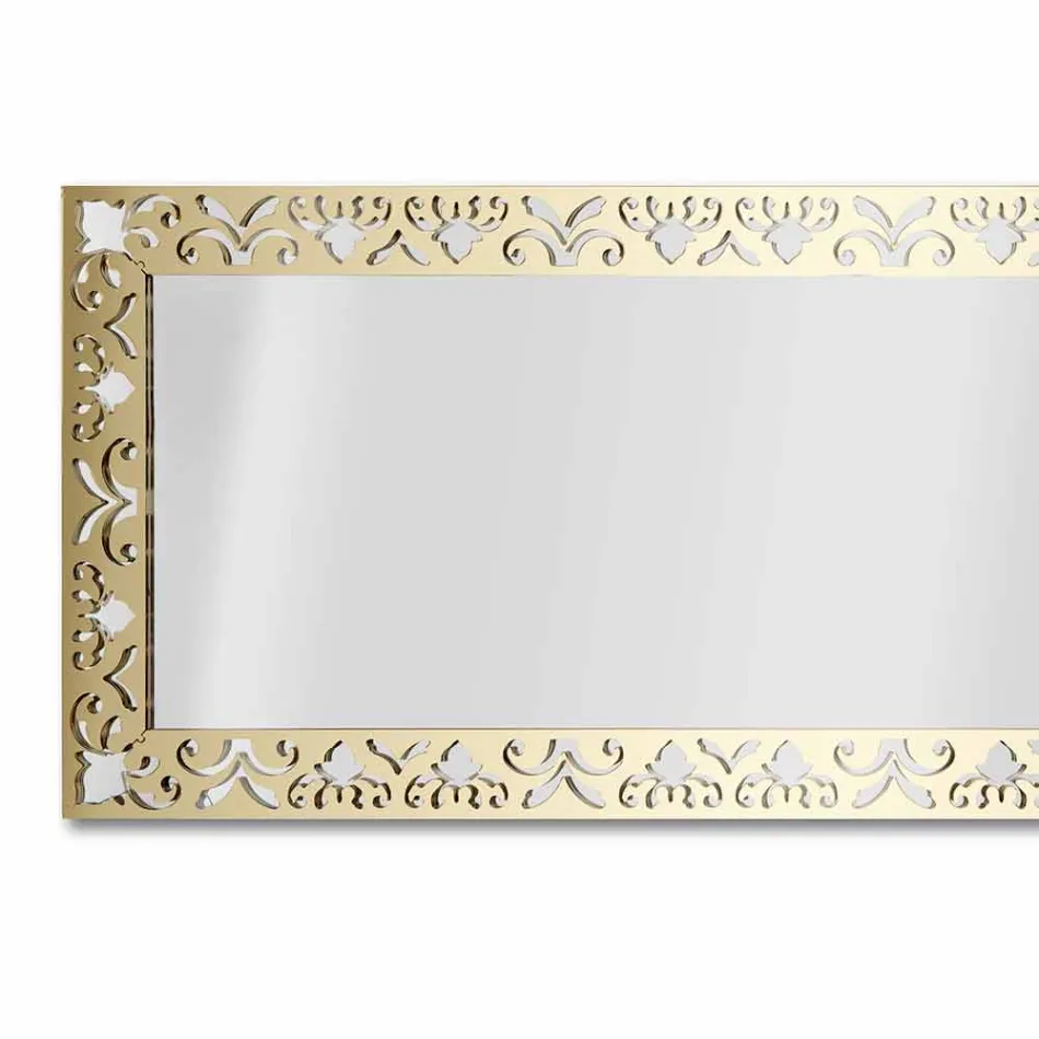 Miroir Mural en Plexiglas Or Argent ou Bronze avec Cadre - Nectar Viadurini