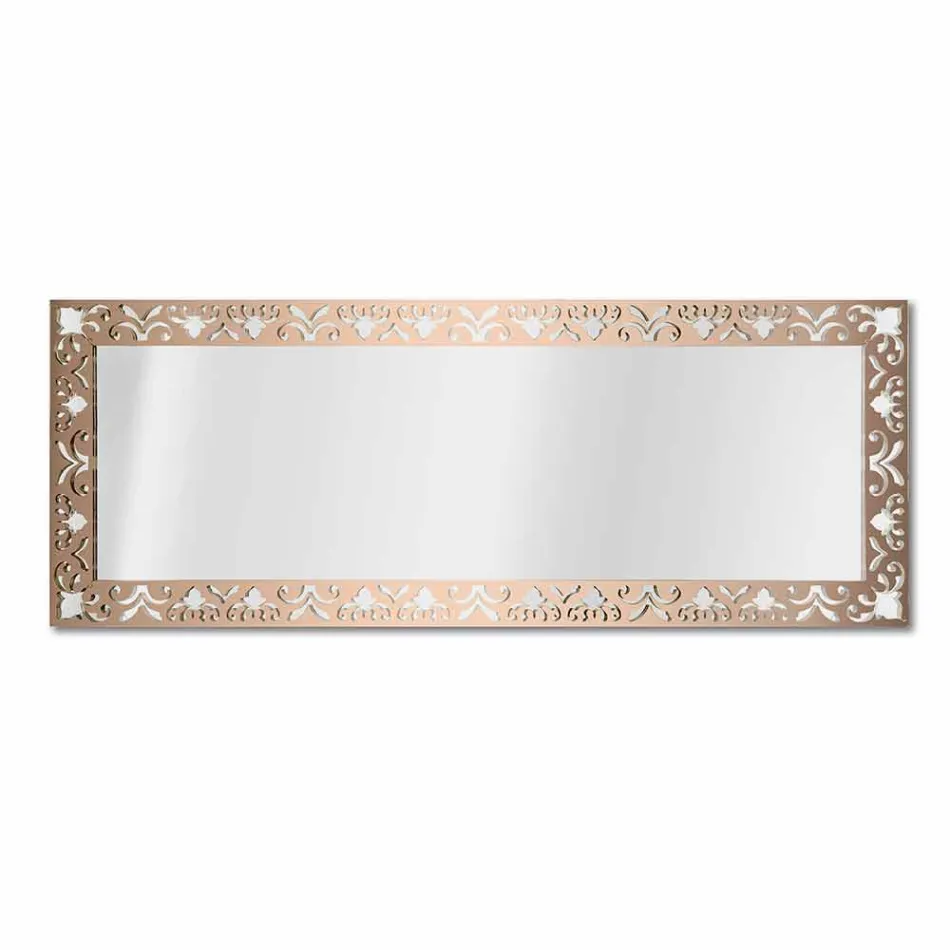 Miroir Mural en Plexiglas Or Argent ou Bronze avec Cadre - Nectar Viadurini