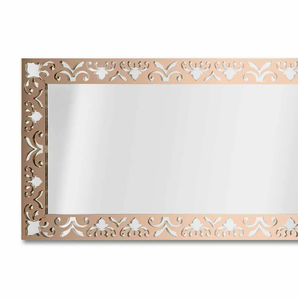 Miroir Mural en Plexiglas Or Argent ou Bronze avec Cadre - Nectar Viadurini