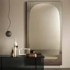 Miroir mural moderne avec miroir couleur bronze Made in Italy - Bandolero Viadurini