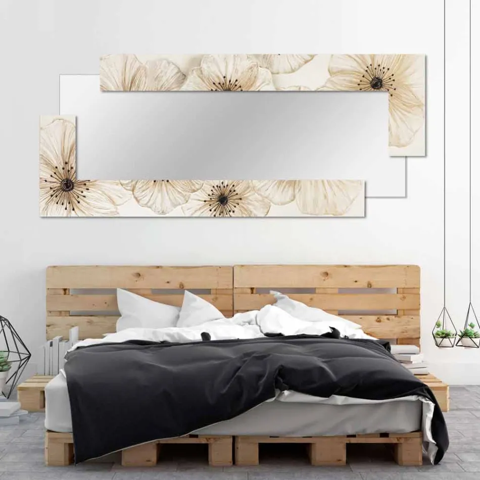 Miroir mural moderne en résine fabriqué en Italie Sacile Viadurini