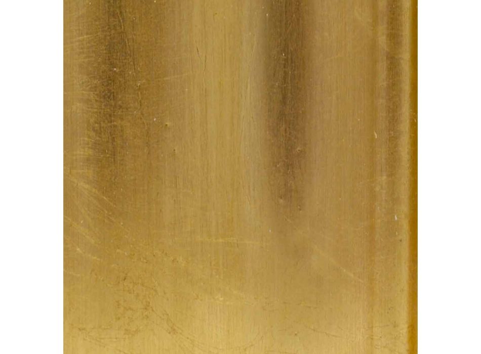 Miroir mural doré et argenté en bois de sapin fabriqué en Italie Silvio Viadurini