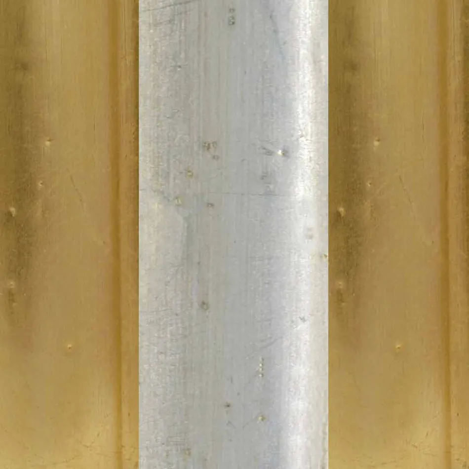 Miroir en bois de sapin avec piédestal fabriqué en Italie Jonni Viadurini