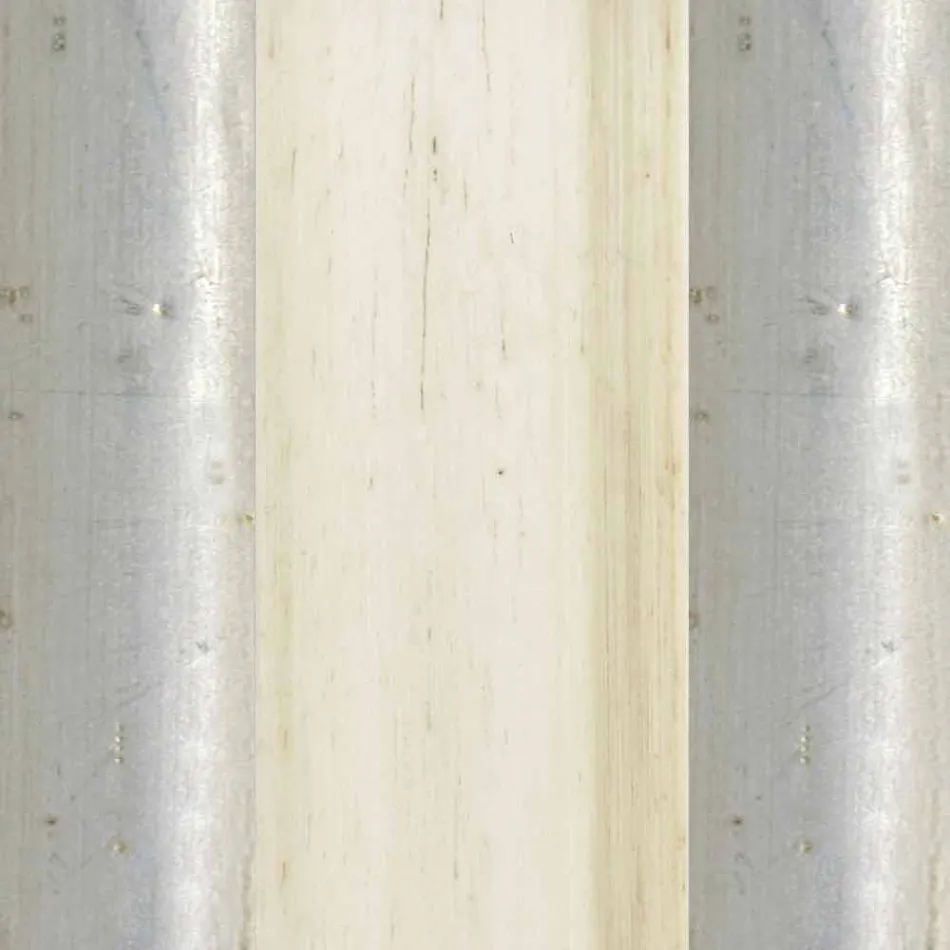 Miroir en bois de sapin avec piédestal fabriqué en Italie Jonni Viadurini