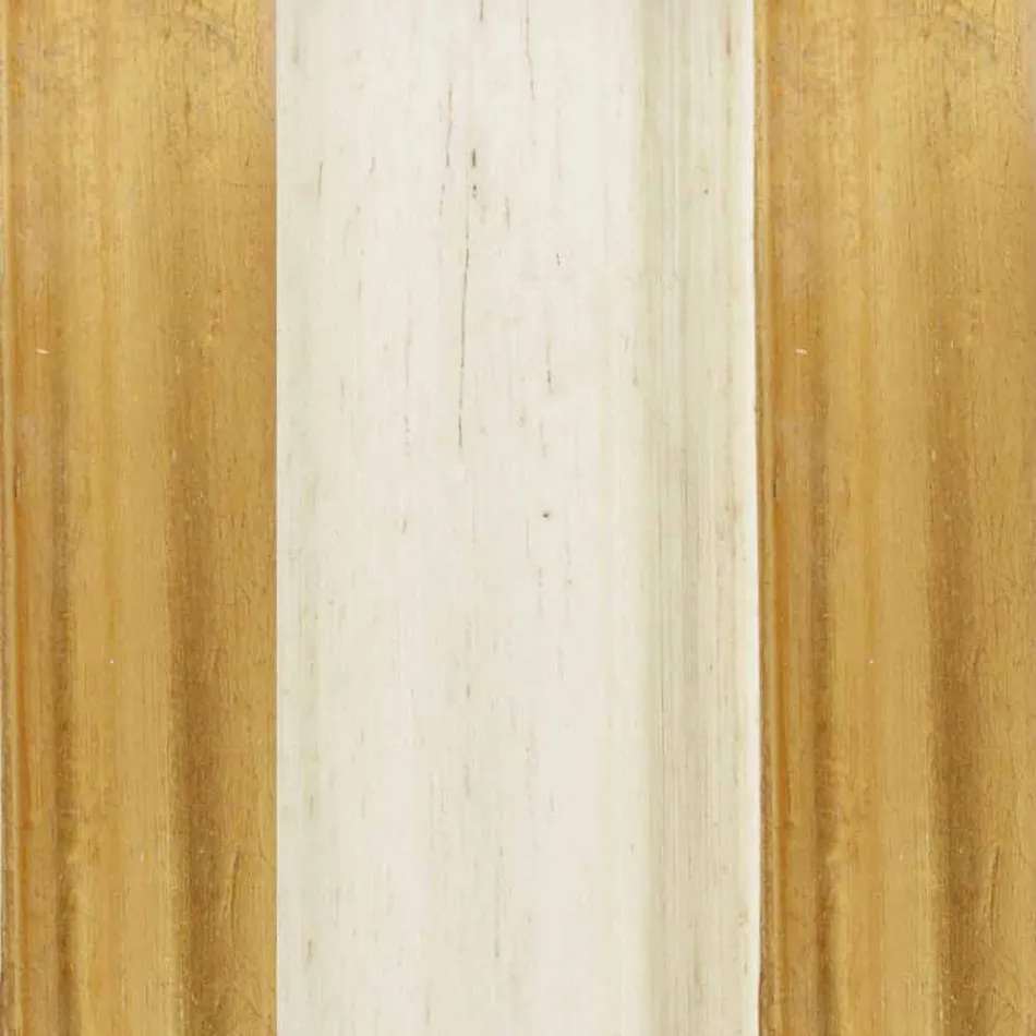 Miroir en bois de sapin avec piédestal fabriqué en Italie Jonni Viadurini