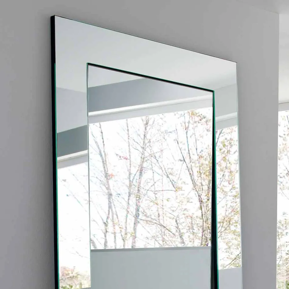 Miroir rectangulaire au sol de design moderne Made in Italy - Salamina Viadurini