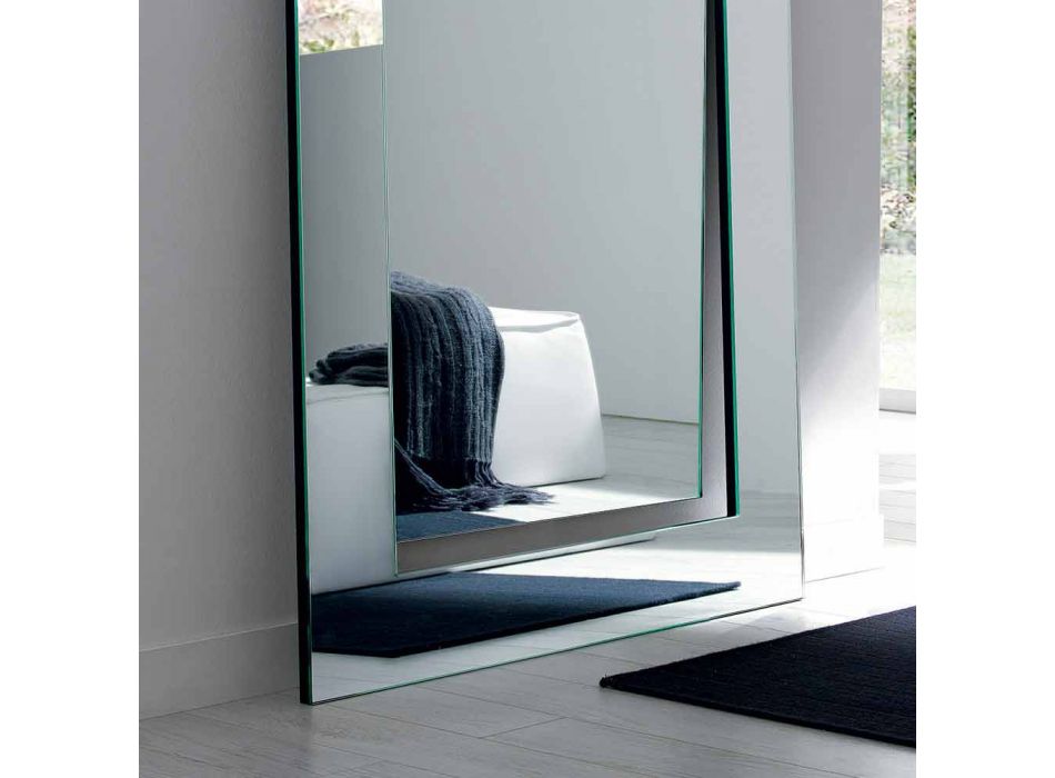 Miroir rectangulaire au sol de design moderne Made in Italy - Salamina Viadurini