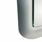 Miroir design avec cadre en verre effet cristal fabriqué en Italie - Loop Viadurini