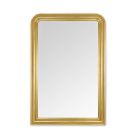 Miroir en bois décoré à la main en feuille d'or fabriqué en Italie - Navona Viadurini
