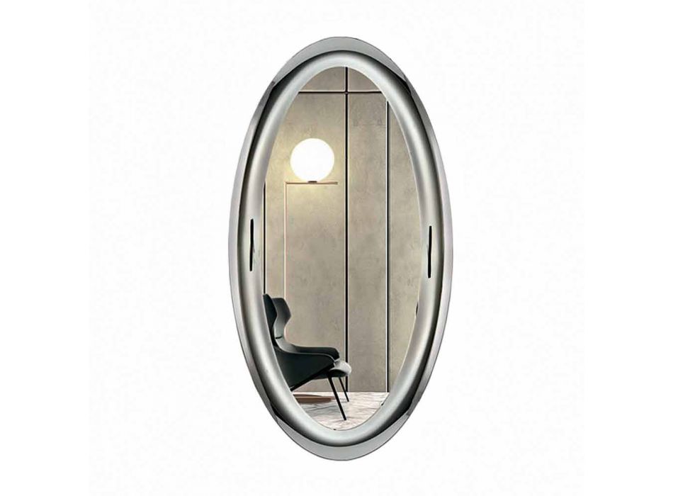 Miroir moderne en finition cristal miroir fabriqué en Italie - Stilla Viadurini