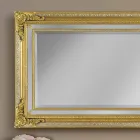 Miroir mural en sapin fait main moderne fabriqué en Italie par Carlo Viadurini