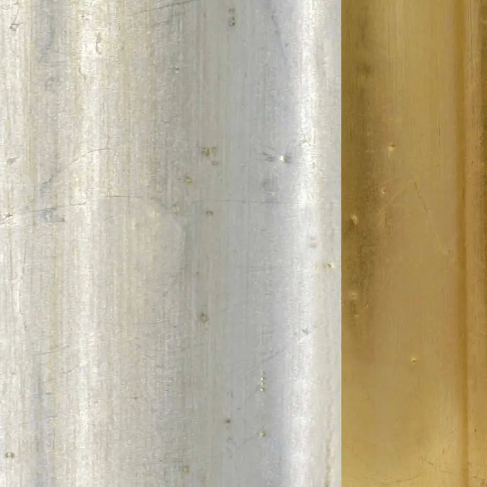 Miroir mural en résine de frise et bois de sapin fabriqué en Italie Alberto Viadurini